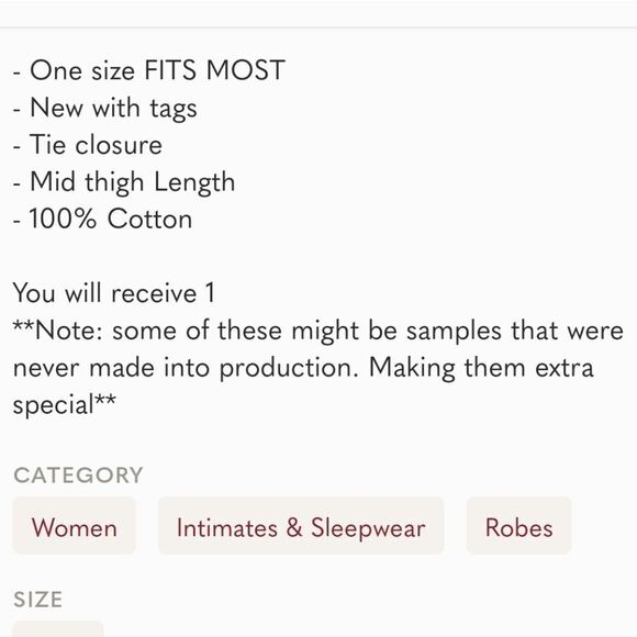 NWT Frame Lounge Hoodie/robe bathing suit cover up - Picture 4 of 4